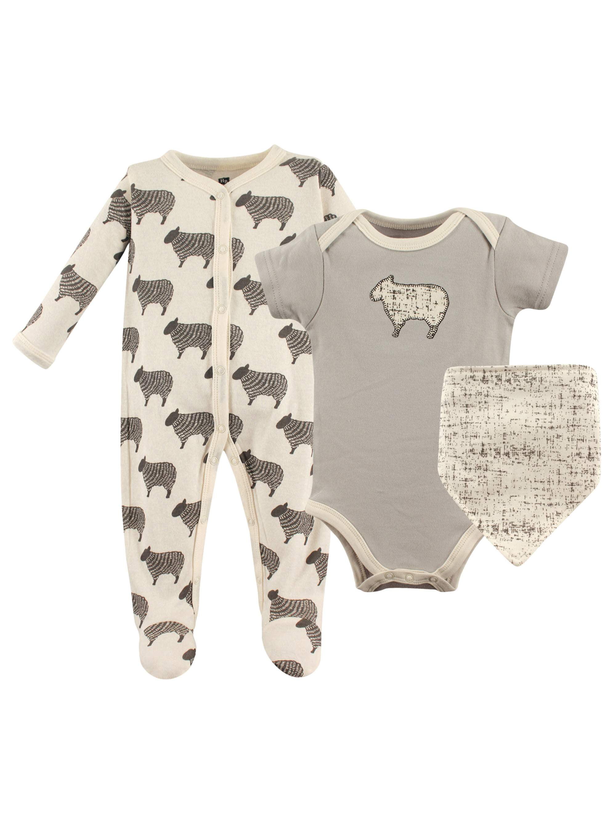 Hudson Baby Unisex Layette Set, 3pc