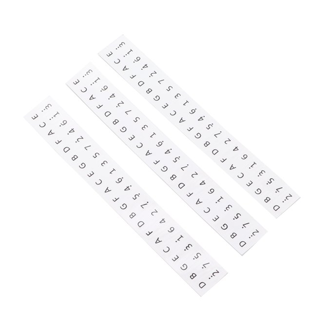 3Pcs Keys Stickers Kalimba Stickers 17Key Piano Stickers Piano Thumb Keyboards Stickers