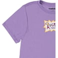 thumbnail image 7 of Nickelodeon Womens 90's Shirt, Rugrats Cast Curved Hem Tee Purple – 2XL, 7 of 7