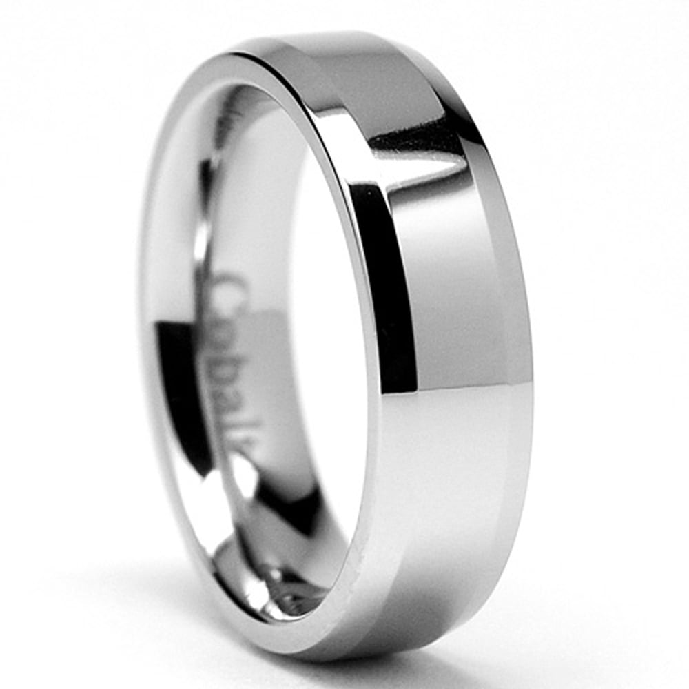 Cobalt Ring Comfort Fit Ring, Personalized Engrave Cobalt Wedding Band Cobalt Chrome Wedding Ring 6mm Cobalt Chrome Ring