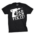 thumbnail image 1 of Mens Dad Can Fix It T Shirt Funny Power Tools Fathers Day Tee for Guys (Black) - M, 1 of 2