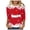 Red, variant on Womens Long Sleeve T Shirts Tops Casual Christmas 3/4 Sleeve Festive Red Holiday Ladies Fall Clothes for Women Tees Blouses Black L