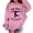 Pink, variant on Telankuip Why Walk When You Can Cartwheel Hoodies Girls Long Sleeve Loose Fit Graphic Hooded Sweatshirts Trendy Casual Letter Print Pullover Tops for Kids Fall Winter Clothes White 90