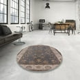 thumbnail image 3 of Ahgly Company Indoor Rectangle Mid-Century Modern Pink Pink Oriental Area Rugs, 2' x 5', 3 of 6