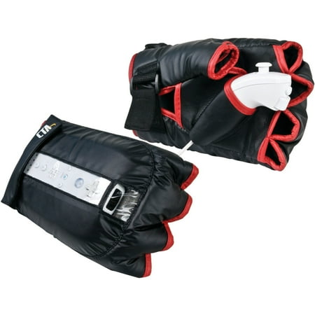 CTA Knockout Gloves - Boxing gloves attachment - for NINTENDO Wii Nunchuk Controller, Wii Remote Plus, Wii Remote with Wii MotionPlus
