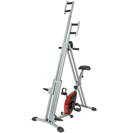 Best Choice Products 2 in 1 Total Body Vertical Climber Magnetic Exercise Bike Machine -