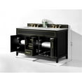 thumbnail image 4 of Ancerre Designs Aspen 60" Transitional Wood Bathroom Vanity Set in Black Onyx, 4 of 15