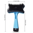 thumbnail image 3 of Brosse Slicker Peigne Massant Doux pour Enlever les Poils d'Animaux Peigne de Toilettage pour Chiots, 3 of 10