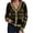 Army green, variant on Womens Long Sleeve Cardigan Sweaters Plaid Fuzzy Knit V Neck Button Down Cardigans