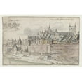 thumbnail image 3 of Josua de Grave 24x17 Black Modern Framed Museum Art Print Titled - View of the Walls of Maastricht with the Onze-Lieve-Vrouwekerk in the Background (1670), 3 of 5