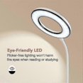 thumbnail image 3 of Miady Led Desk Lamp 6w 48 Leds Table Lighting, 3 Color Temperatures X 4 Brightness Modes, Eye-caring, Dimmable Office Gooseneck Lamp With Adapter, Sen, 3 of 5