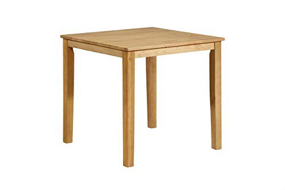 Kings Brand Furniture - Kurmer Square Solid Wood Dining Room Kitchen Table (Natural Oak)