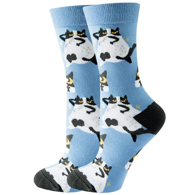 Women's Socks Spring New Creative Cartoon Animal Hedgehog Rabbit Cow Bee Tide Sock Cute Harajuku Fashion Fun Jacquard Stocking 12 35-42