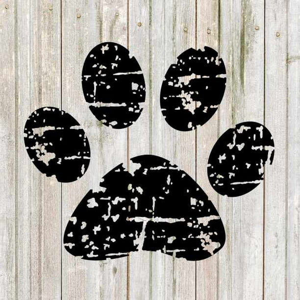 Paw Print Pets Rustic Farmhouse Style White Wood Sign Wall ...
