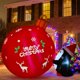 thumbnail image 1 of Campana de Navidad inflable con forma de pingüinos de Onory, empujan una campana de Navidad de 4 pies, 1 of 5