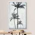 thumbnail image 3 of wall26 Canvas Print Wall Art Tropical Faded Blue Grunge Windy Palm Trees Nature Plants Digital Art Modern Art Rustic Dramatic Dark Duotone for Living Room, Bedroom, Office - 24"x36", 3 of 5