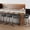 Gray U-Footrest, variant on Andeworld 24'' Barstools set of 4, Modern Velvet Bar Stools with Woven Back, Counter Height Barstools with Upholstered Seating, U-Footrest, Grey