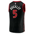 thumbnail image 3 of Men's Fanatics Immanuel Quickley Black Toronto Raptors Fast Break Player Jersey - Statement Edition, 3 of 3