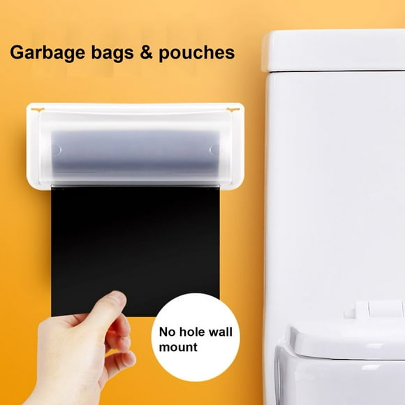 Garbage Bag Holder 1 Set Space-saving Durable Useful Simple Installation Hanging Garbage Bag Holder