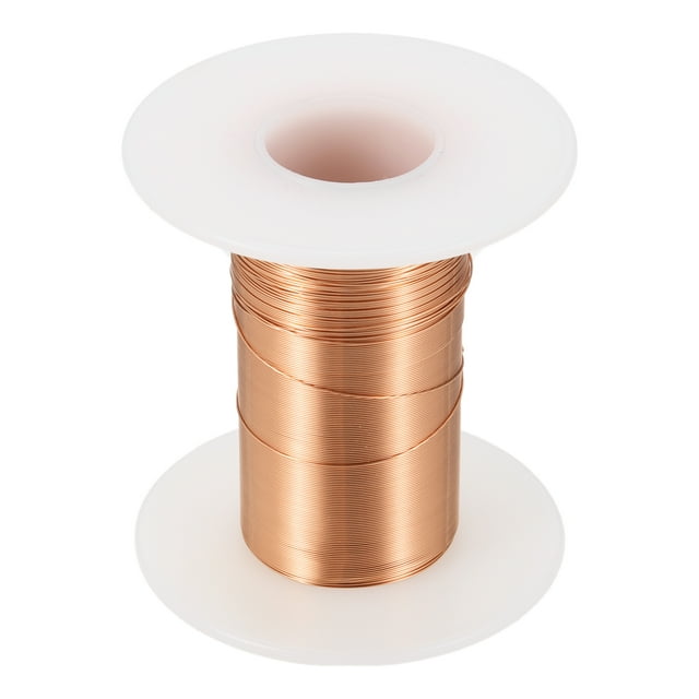 Alambre magnético 28 AWG, alambres de cobre esmaltado de 28 calibre, alambre de bobina magnética de 2 oz para transformador, motor eléctrico, 155C(311F), color cobre