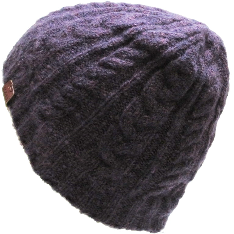 Women\'s Slouchy Light Purple Beanie Winter Warm Chunky Skull Cable Knit Hat Cap REDESS Slouchy Beanie Hat for Men and Women Winter Warm  main image 3