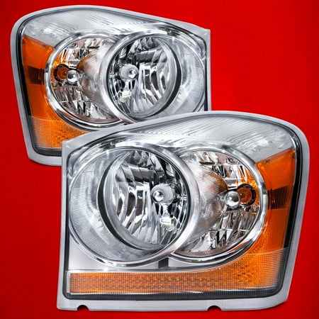 2004 2006 Dodge Durango Halogen Headlights Set Ch2502147 And Ch2503147