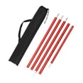 thumbnail image 1 of telescópicos para tienda de campaña, soporte para barra de toldo con bolsa de almacenamiento, barras de soporte para tienda de campaña, Rojo Sunnimix Poste de lona para tienda, 1 of 8