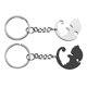 thumbnail image 4 of Parejas Llaveros Acero inoxidable Ying Yang Cat Tai Chi Pieza de rompecabezas Amistad BBF Mejor amigo Llavero Anillo WD.WDQZL Hogar, 4 of 4