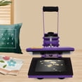 thumbnail image 4 of Heat Press Machine for T Shirt 4 Tubes Heating Transfer Press for Printing Clothes Purple, 4 of 12