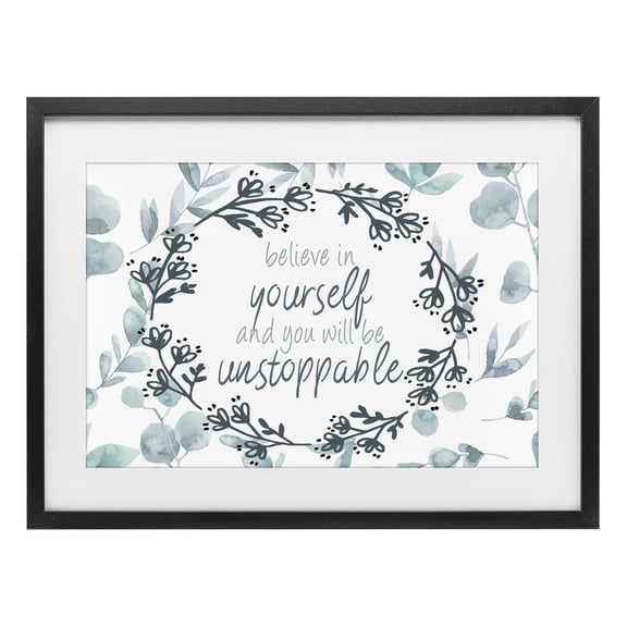 Stupell Industries Shabby Chic You Will Be Unstoppable Black Framed Print Under Glass, 20 x 14, by Kim Allen