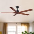 thumbnail image 3 of 60" Low Profile Black Ceiling Fan - No Light, 3 of 8