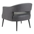 thumbnail image 6 of Berkeley Accent Chair Vintage Gray Accent Chair, Modern Style, Plush and durable faux leather fabric, Plywood, Indoor Living, 6 of 11