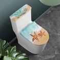 thumbnail image 2 of HELLHERO Starfish Bathroom Seat Covers 2 Pcs Set Elastic Fabric Elastic Installation for Homeowners, 2 of 4