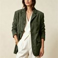 thumbnail image 5 of hlysgo Womens Old Money Aesthetic Jacket Winter Suede Y2K Outerwear Faux Leather Jackets Fall Fashion 2026 Trendy Coats with Pockets Army Green,2xL, 5 of 6