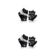 thumbnail image 2 of Greeniant Guantes de ciclismo de 2 piezas para hombre y mujer, Protector deportivo antideslizante, a prueba de golpes, antisudor, medio dedo, Negro SG 2piezas, 2 of 6