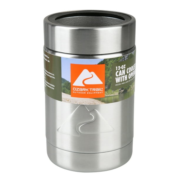 Ozark Trail 12 oz Vacuum Insulated Stainless Steel Can Cooler with