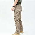 thumbnail image 3 of Big Men’s Relaxed Fit Cargo Pants, Lightweight All Day Comfort Daily Work Bottoms, 3 of 7