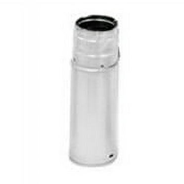 M & G Duravent 3PVP-12A 3 Inch  x 12 Inch  Pelletvent Pro Pipe  Galvalume Outer And 304-alloy Inner Walls  Adjusts 4 Inch -10 Inch