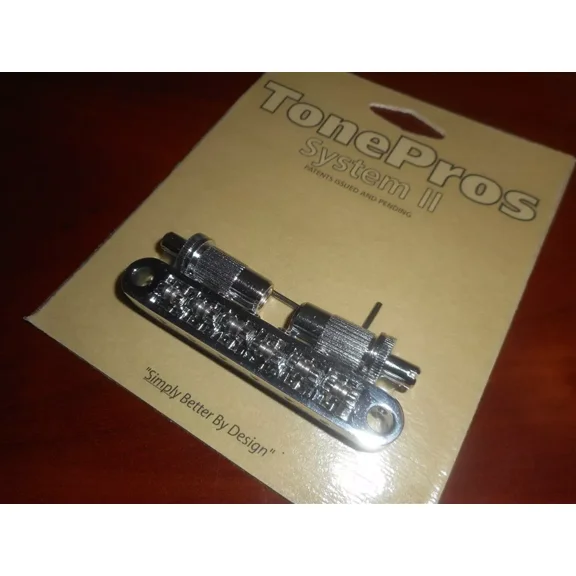 NEW - TonePros Metric Tunematic Bridge, Roller Saddles - CHROME, TPFR-C