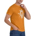 thumbnail image 5 of Moisture Wicking Men'S Basic Short Sleeve T-Shirt Orange 6x-Large, 5 of 5
