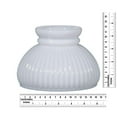thumbnail image 4 of B&P Lamp® 6" Opal Glass Ribbed Student Shade in Pure White Glass for Vintage Style Table Lamps, 4 of 6