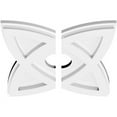 thumbnail image 2 of 38"OD x 2"ID x 14 1/4"C x 1"P Cosmo Architectural Grade PVC Contemporary Ceiling Medallion, Two Piece, 2 of 7