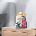 thumbnail image 1 of Estatuilla pintada a mano perfecl Conjunto de Natividad Decoración del hogar Figura Sagrada Familia, 1 of 8