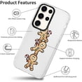 thumbnail image 4 of 2 Packs Christmas Transparent Print Case for Samsung Galaxy S20 FE/S20 Lite 6.5", Aesthetics Pattern Design Soft Silicone Xmas Cases, Shockproof Bumper Protector Camera Girls Cover, Gingerbread, 4 of 5