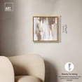 thumbnail image 5 of Desert Drift Canvas Neutral Abstracts by Art Remedy, Gold Frame, 16" x 16", 5 of 7