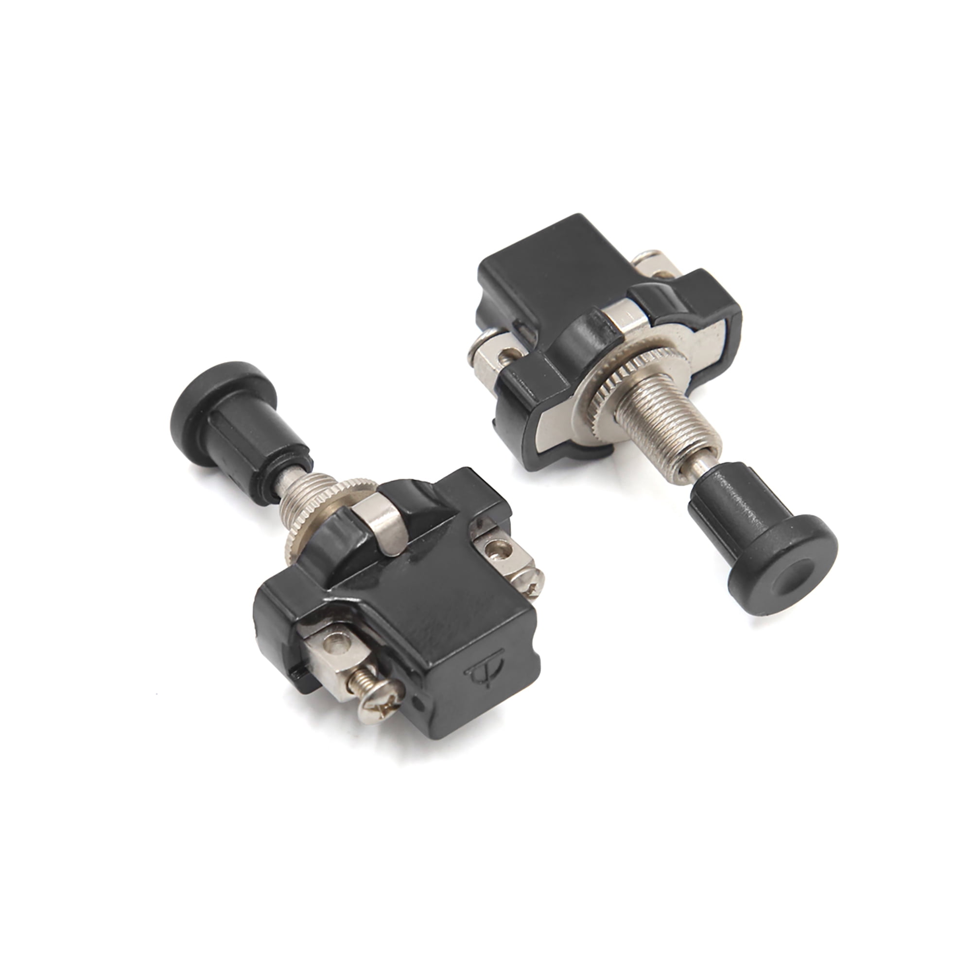 Unique Bargains 2pcs Thread Vehicle Auto Car ON-OFF Push-Pull Switch DC 12V