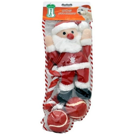 Pet Stocking - Pet Works Holiday Stocking Set - Santa C