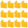 12 Pcs Yellow Plastic Angle Iron Foot L Shape Edge Leg Protector 40 x 40mm