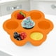 thumbnail image 2 of Molde de silicona para guardar comida de bebé, forma de huevo, bandeja para cubitos de hielo, 7 agujeros (naranja), 2 of 8