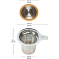 thumbnail image 4 of Tiesta Thé - Panier à Infusion, Infuseur de Panier à Thé en Acier Inoxydable pour Thé en Vrac / Infuseur de Thé Réutilisable avec Maille Fine, Infusions Chaudes, Thé Glacé & Café, Infuseur de Thé pour une Tasse - Contient 5 Onces, 4 of 8